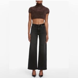 Frame Denim Le Slim Palazzo Black Wide Leg flare Jeans 29